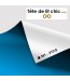 Tête de lit "BORD DE MER" bleue sur mesure