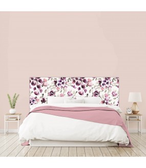 Tête de lit "FLEURS" Rose sur mesure