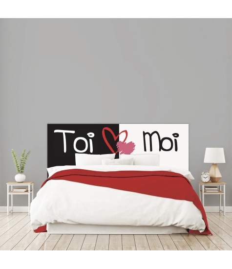 Tête de lit "TOI ET MOI" sur mesure