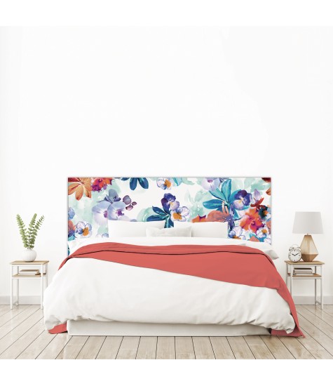 Tête de lit "TROPIC" multicolore sur mesure