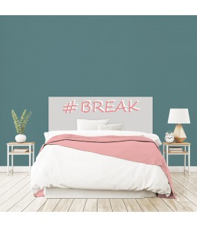 Tête de lit "BREAK" Fille Rose sur mesure