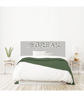 Tête de lit "BREAK" Grise sur mesure